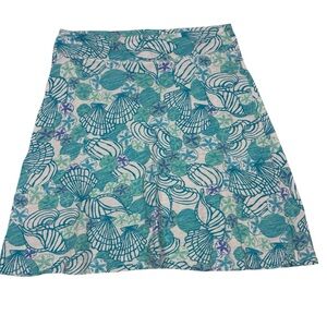 Fresh Produce Blue and Green Mini Skirt